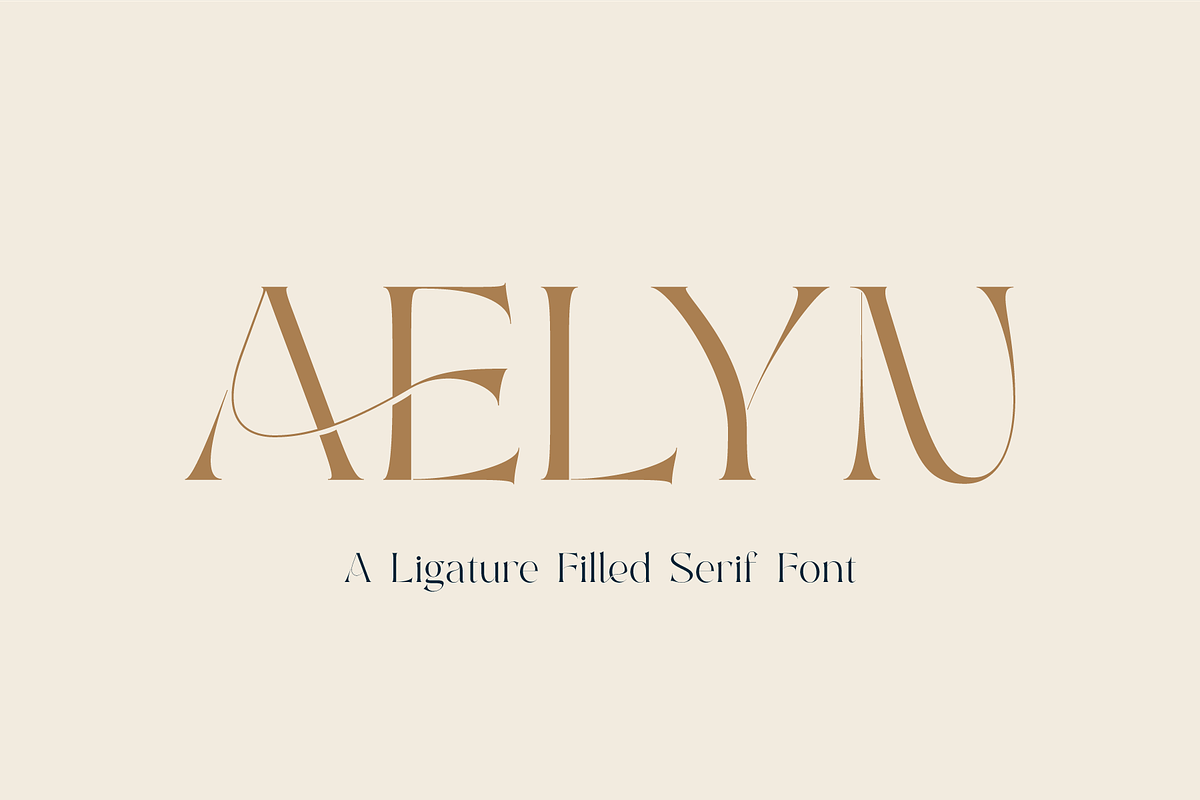 Aelyn - Ligature Serif Font, a Serif Font by Surplus Type Co (Photo 1 of 12)