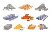 Building materials for construction, an Object Illustration by Good Studio (Thumbnail 1 of 11)
