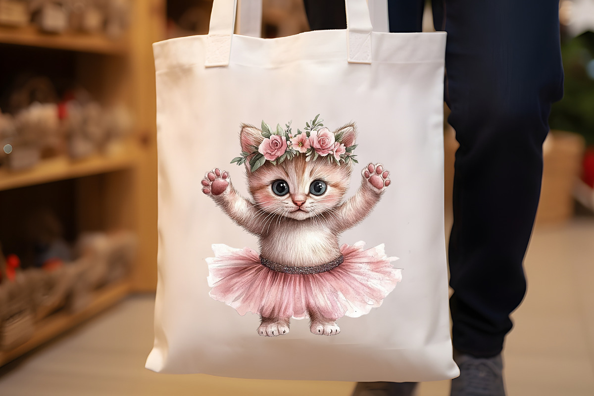 Pink Cat Ballerina Clipart, an Illustration by Rose Art (Photo 8 of 8)