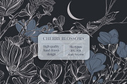 Hand Drawn Wallpaper Cherry Blossom, a Wallpaper Graphic by Nature.Of.Kate (Thumbnail 1 of 11)