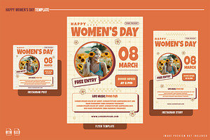 Happy Women's Day Template, a Print Template by NOX Labs
