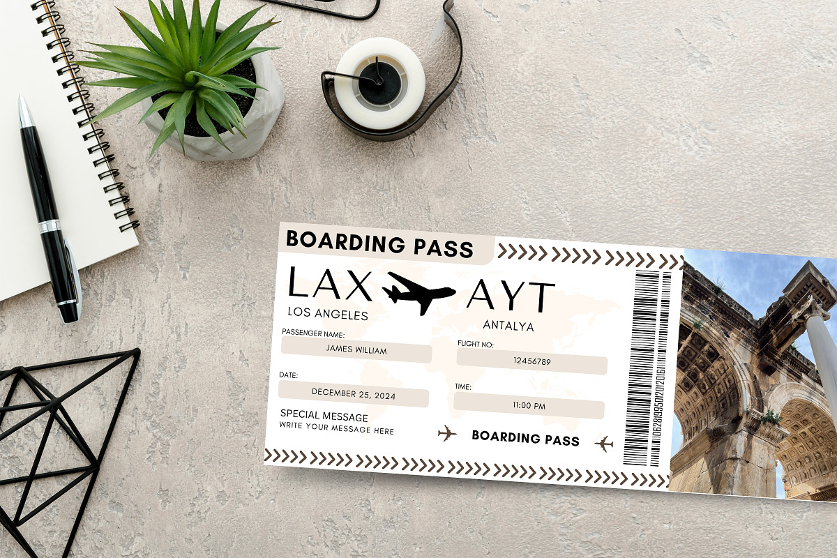 Antalya Trip Gift Ticket, a Templates & Theme by Snapybiz (Photo 2 of 10)