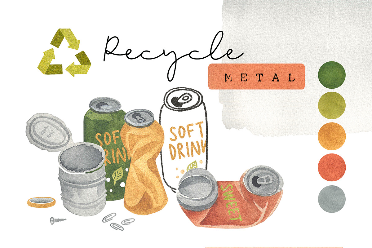 Recycle metal, an Illustration by Olga Bonitas (Photo 1 of 5)
