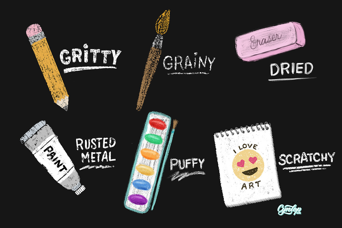 Ink & Grain Liners Set for Procreate, a Brushes & More by Cynlop Ink (Photo 3 of 9)