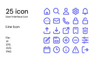 UI/UX User Interface Icon 3 in 1, an Outline Icon by Evloxx Studio (Thumbnail 1 of 4)