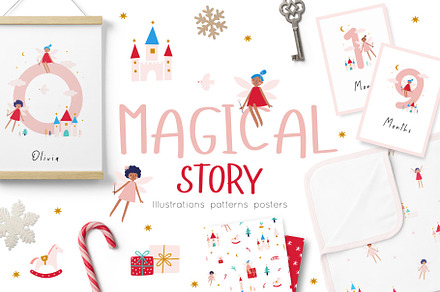 Magical Story - Little Fairy, a Decorative Illustration by Barkova Nadya