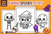 Cute Spooky Stuff Coloring Pages kid, an Object Illustration by Sultana177 (Thumbnail 1 of 3)