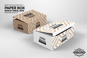 Meal Snack Food Box Packaging Mockup, a Packaging Mockup by INCDesign (Thumbnail 3 of 6)