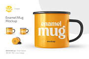 Enamel Mug Mockup Set, a Cups & Container Mockup by Country4k (Thumbnail 1 of 4)