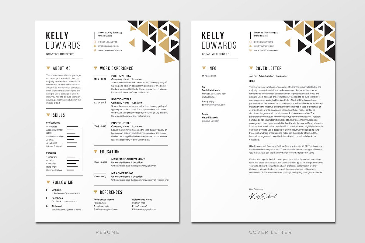 Resume CV, a Resume Template by Creatune (Photo 5 of 6)