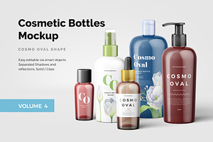Cosmetic Bottles Mockup Vol.4