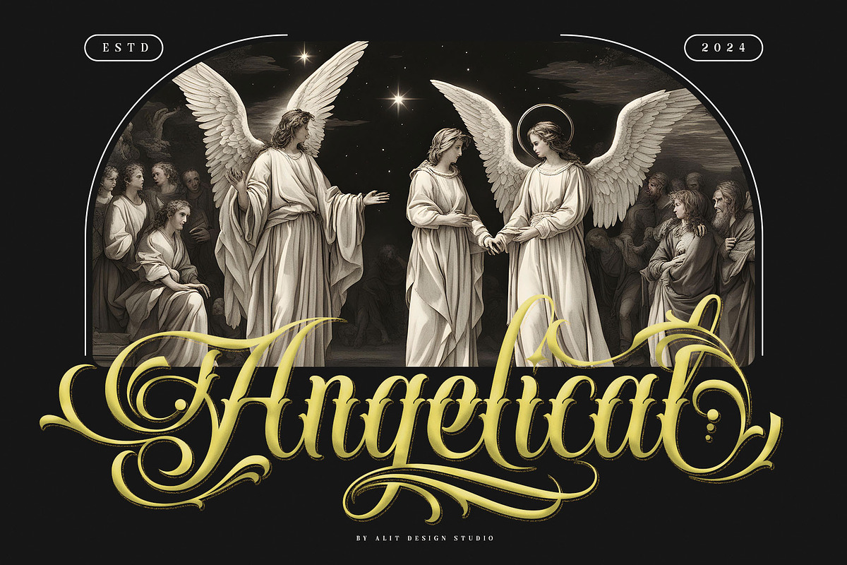 Handrid Familia Typeface, a Script Font by alit design (Photo 6 of 20)