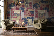 Tribal Elephant Patchwork Pattern, a Pattern Graphic by StudioGlouna (Thumbnail 4 of 5)