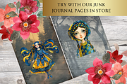 WHIMSICAL UKRAINIAN GIRL CLIPART, a Person Illustration by Daring Digies (Thumbnail 7 of 10)