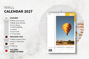 Minimal Wall Calendar 2027, a Stationery Template by MstArtwork (Thumbnail 4 of 8)
