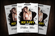Hot Party Flyer Template, a Flyer Template by Malaxay (Thumbnail 1 of 2)