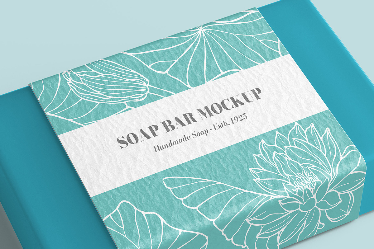 Soap Bar Label Mockup - 6 views, a Packaging Mockup by Illusiongraphic (Photo 11 of 16)