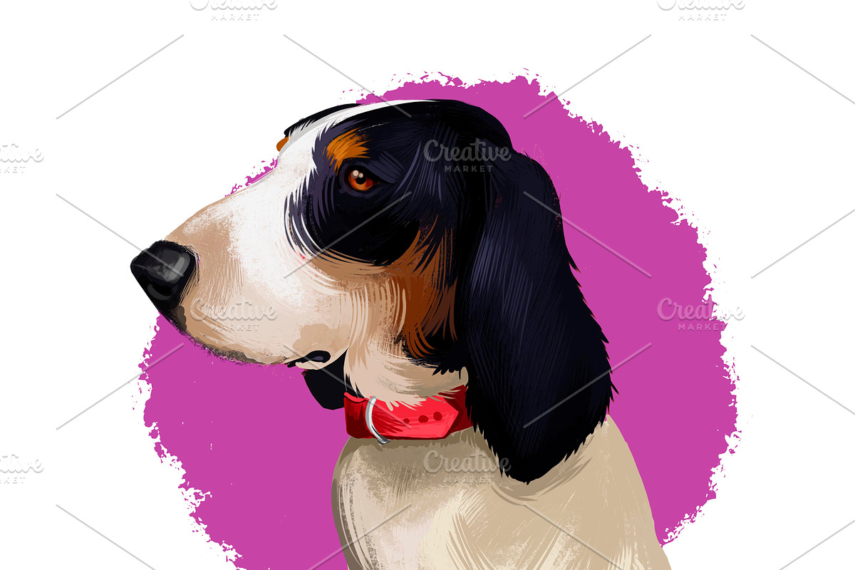 Dogs Pet Portraits Art Print Set 7, an Animal Illustration by Dneprstock (Photo 4 of 5)