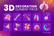 Decoration 3D Element Pack, a 3D by Katsu Design (Thumbnail 2 of 3)