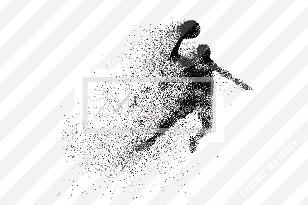 Basketball player NBA from particles, a Person Illustration by Matrosovv (Photo 2 of 2)