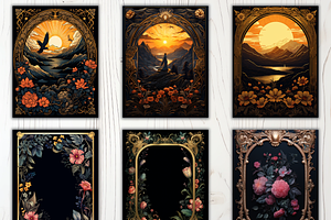 121 Gilded Black Book Covers