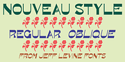 Nouveau Style JNL, a Font by Jeff Levine Fonts (Thumbnail 1 of 5)