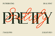 Pretty Satisfy - Luxury Font Duo, a Font by PutraCetol Studio (Thumbnail 1 of 11)