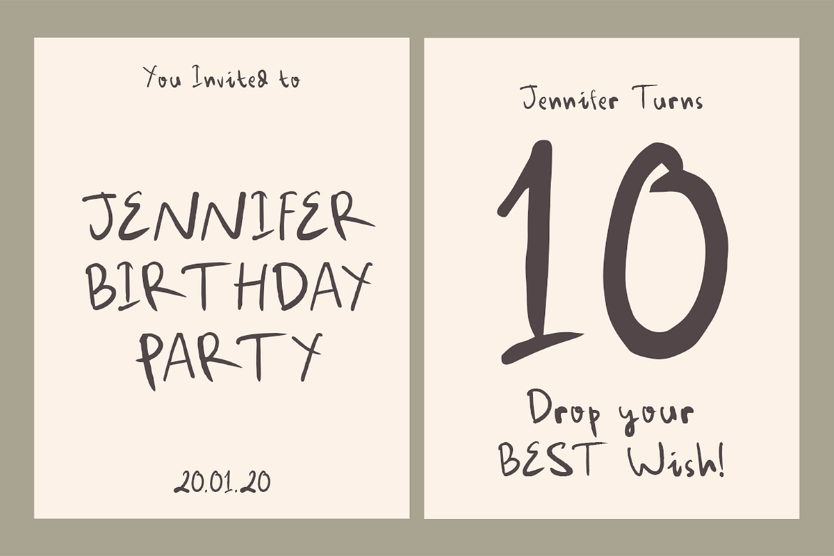 Hanana - Handwriting Font, a Handwritten Font by Pekotype (Photo 8 of 15)