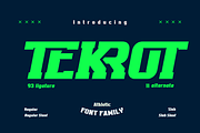 TEKROT | Athletic Font, a Slab Serif Font by twinstd (Thumbnail 1 of 15)
