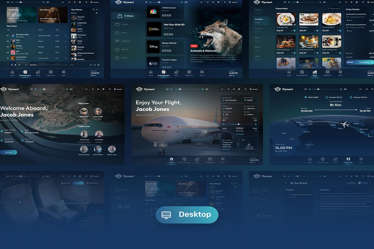 Flyment - SAAS Entertainment UI Kit, an UI Kit Template by Creative Perspective (Photo 7 of 9)