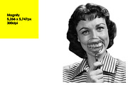 Halftone Retro Ladies, an Object Graphic by Offset (Thumbnail 5 of 13)