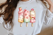 Whimsical ice cream Clipart, a Seasonal Illustration by Designworld (Thumbnail 8 of 10)