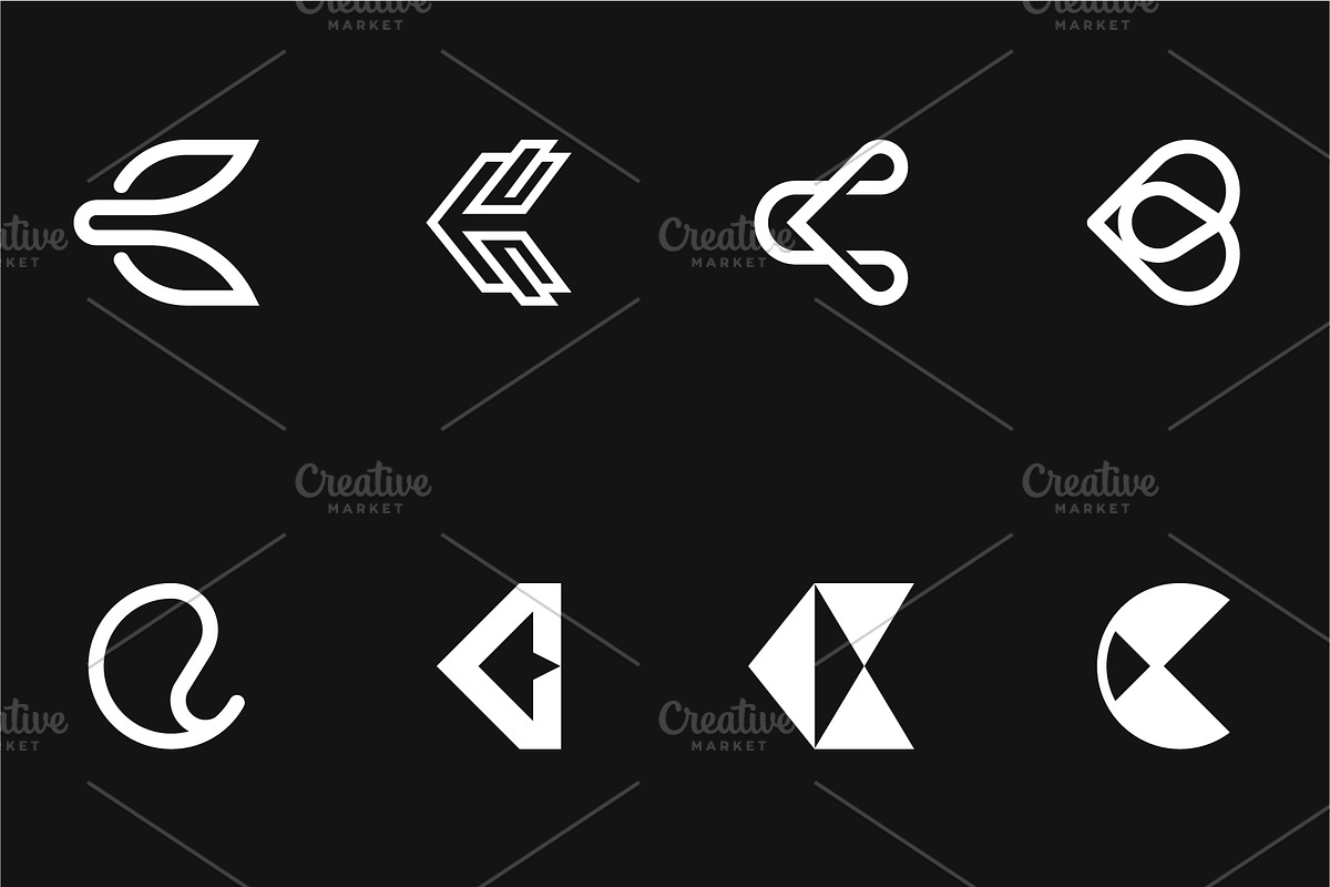 C Lettermarks Collection, a Branding & Logo Template by Musafeer Studio (Photo 2 of 9)