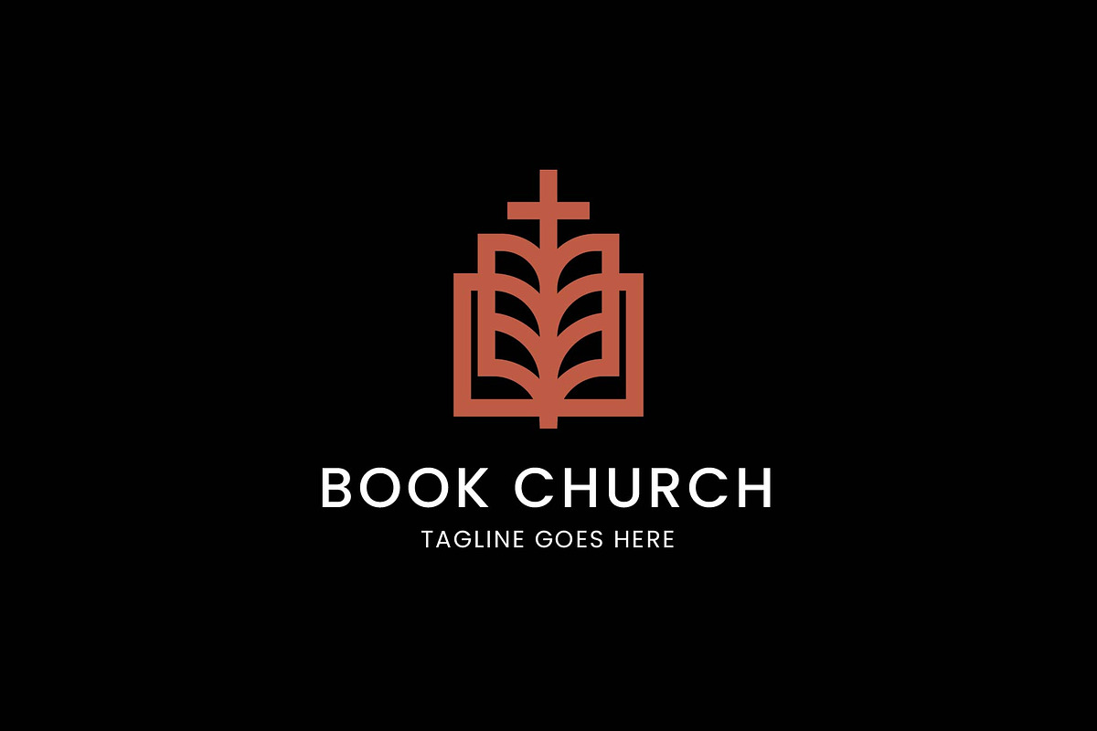 Book Church Logo Template, a Branding & Logo Template by Evloxx Studio (Photo 2 of 3)
