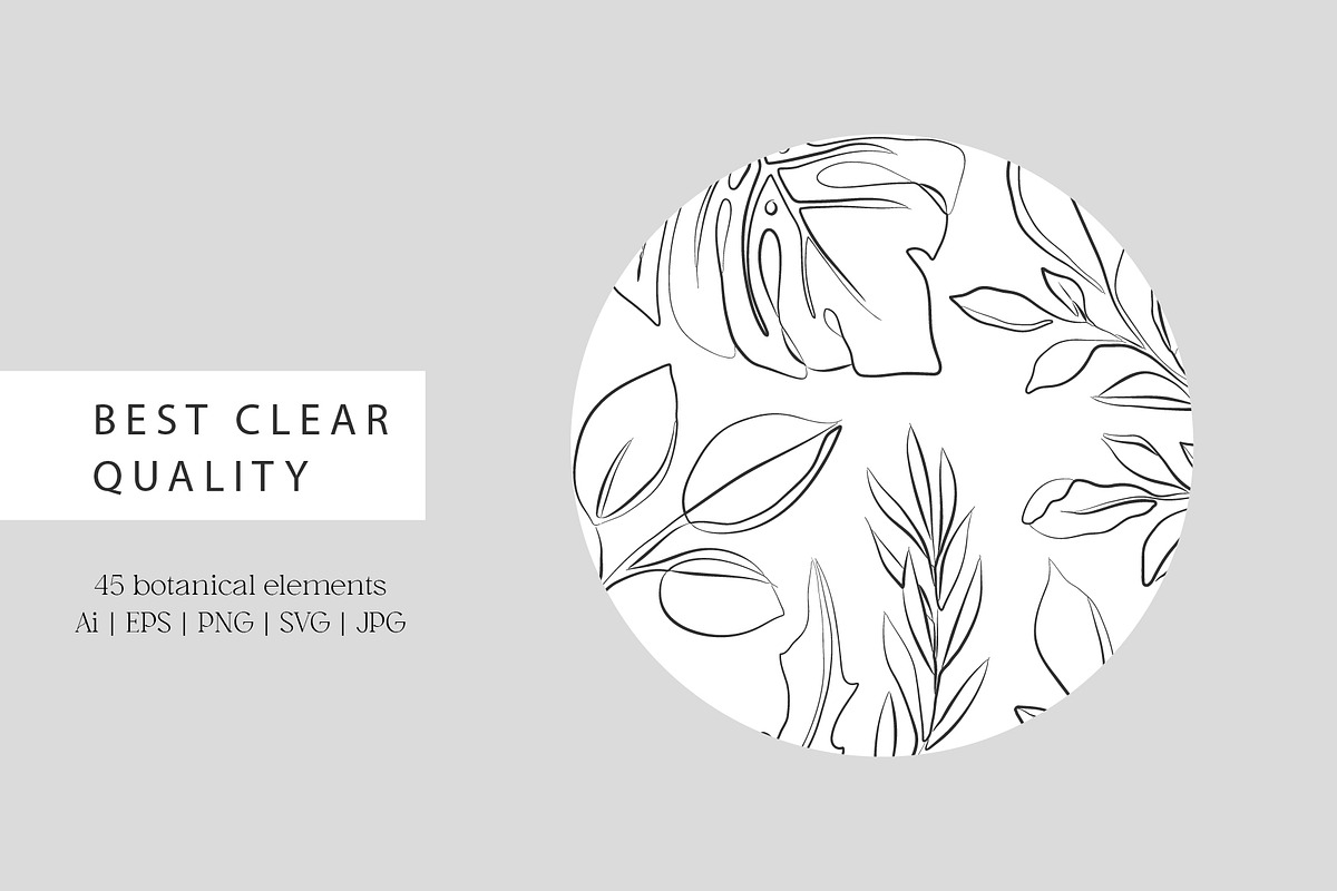 Floristic line art illustrations, a Decorative Illustration by La Petite Line Art (Photo 5 of 10)