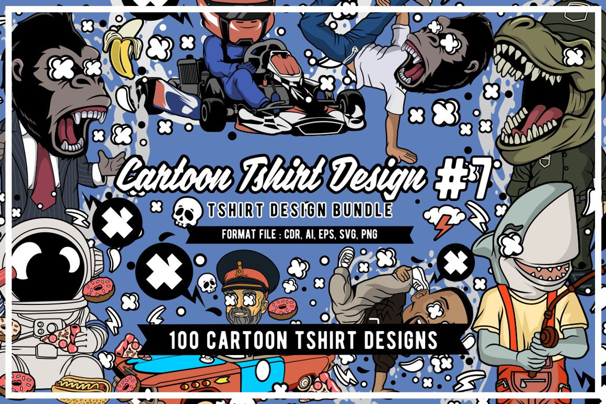 Cartoon Vector #7 Designs Bundle, an Illustration by roach_graphic (Photo 1 of 14)