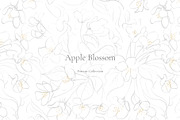 Apple Blossom Pattern Collection, a Pattern Graphic by Note And Silence (Thumbnail 1 of 8)