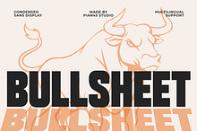Bullsheet - Bold Condensed Sans Font