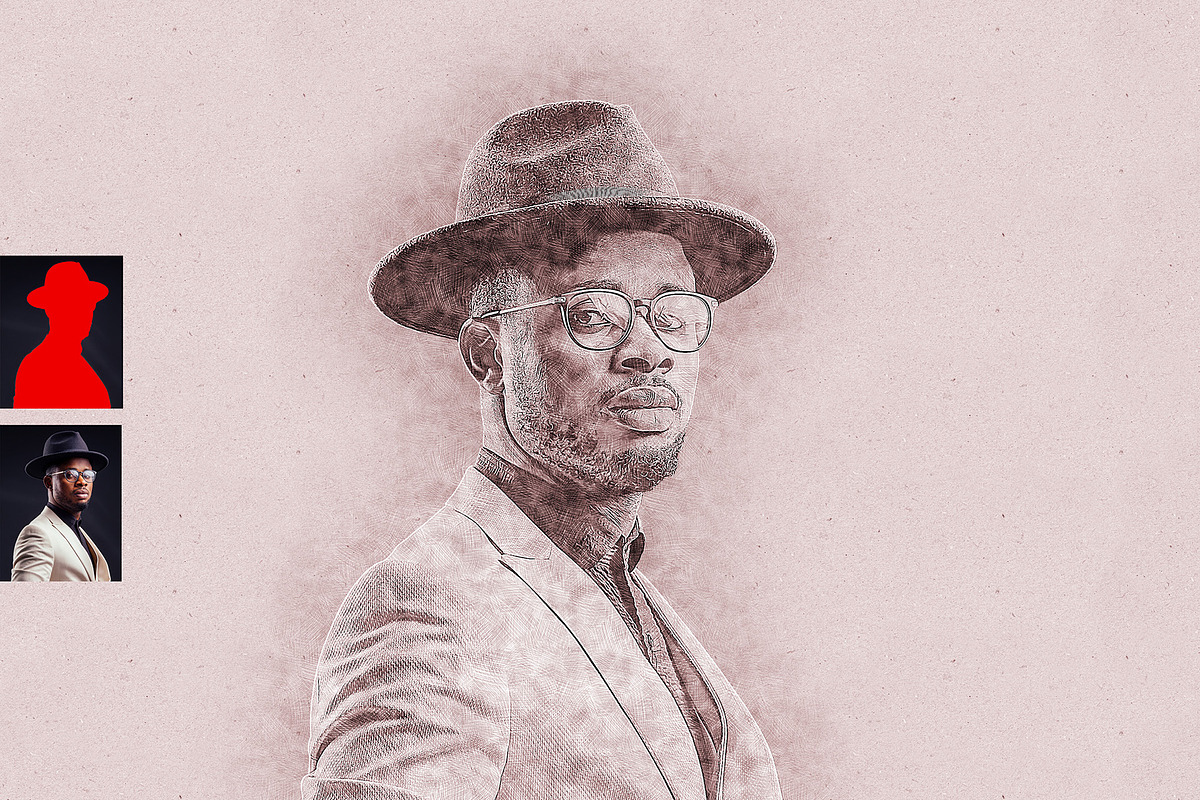 Fine Art Sketch Drawing Action, an Action Add-On by Photoshop Action (Photo 8 of 10)