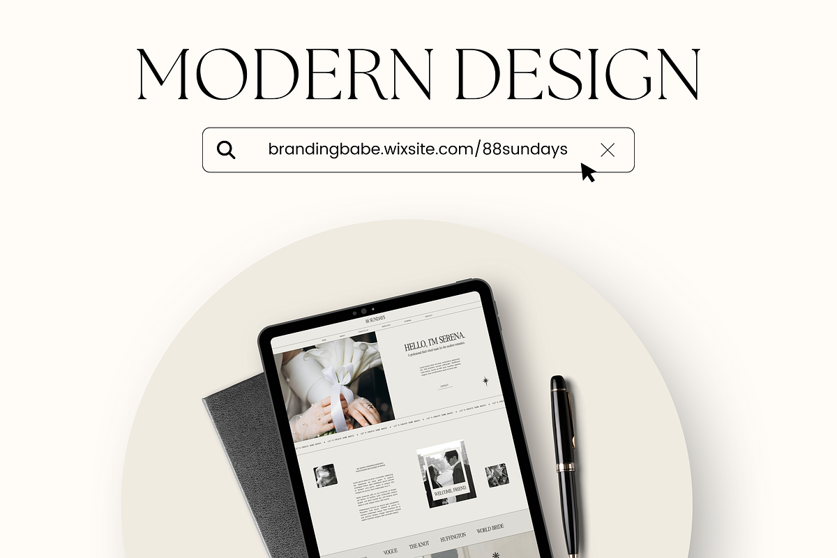 Wix Website Template Photography, a Wix Template by Branding Babe Co. (Photo 7 of 10)