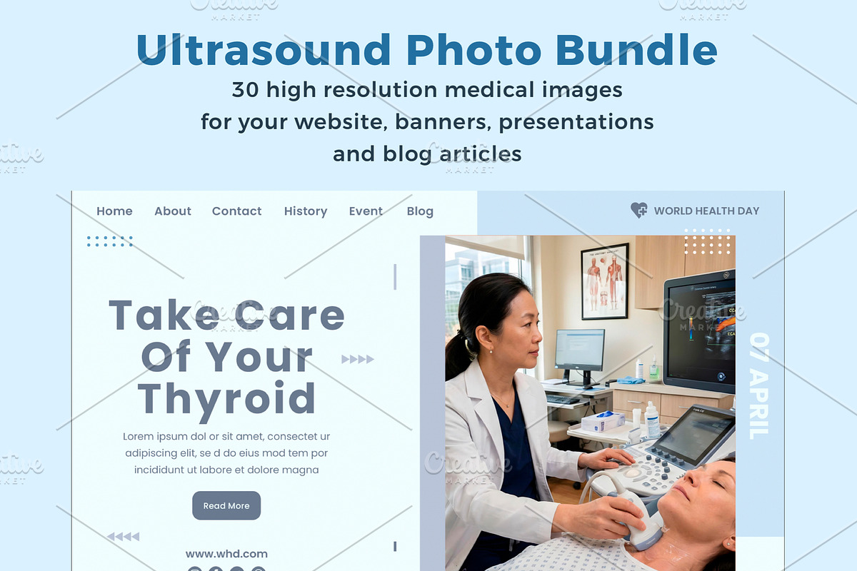 Ultrasound Medical Photo Bundle, a Health & Medical Photo by Nestud!o (Photo 3 of 5)