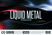 Liquid Metal Waves Overlays, a Texture Graphic by Cursedesign (Thumbnail 1 of 5)