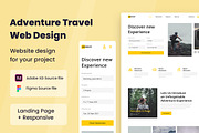 Adventure Travel Web Design, a Wireframe Template by INSPR STD (Thumbnail 1 of 6)