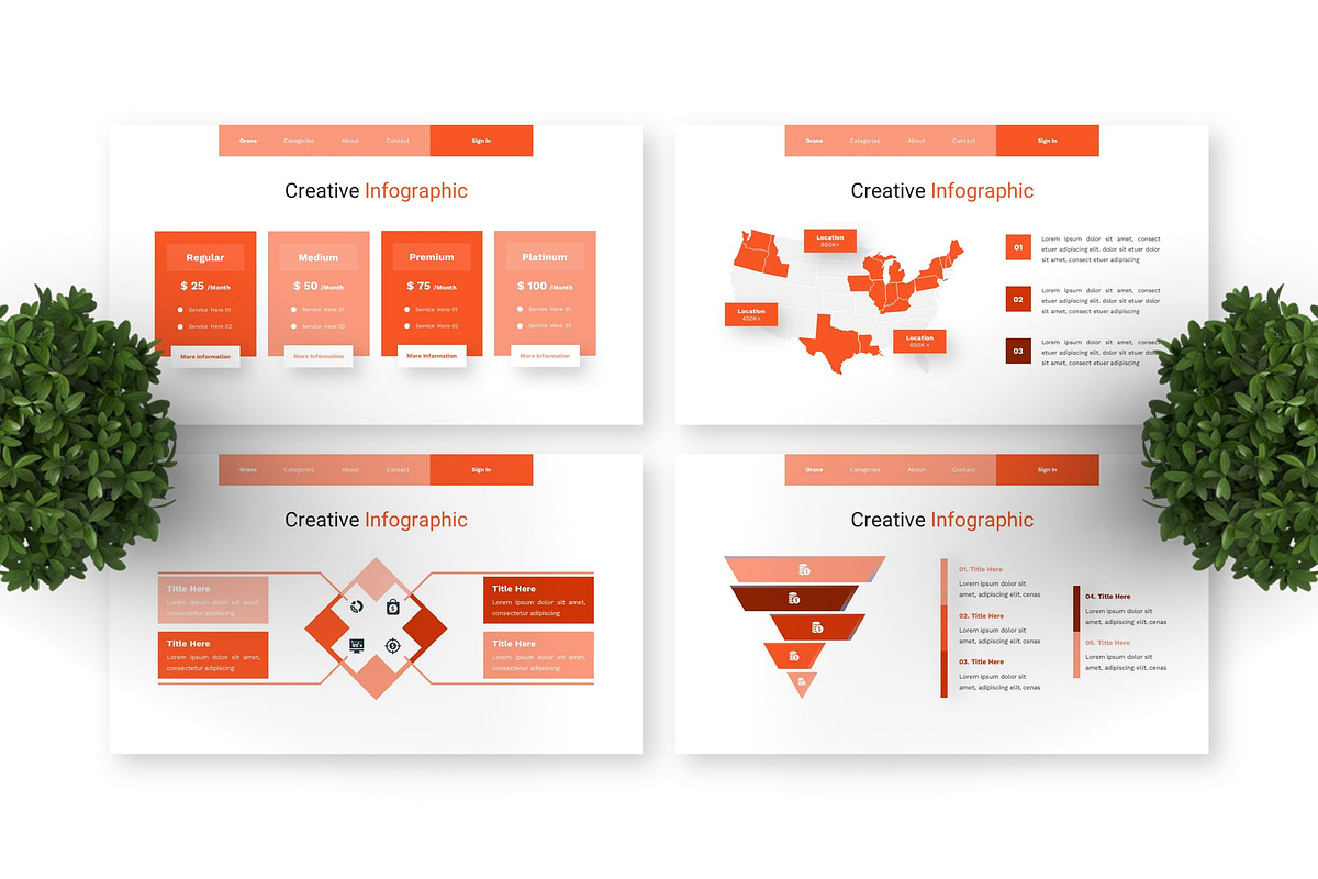 Orane - Orange Fashion Google Slide, a Presentation Template by Deepslide Studio (Photo 4 of 6)
