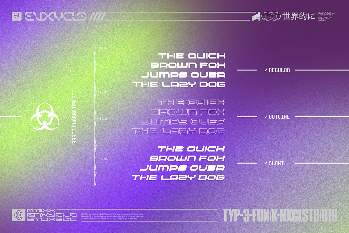 BEXAGO - Futuristic Techno Font, a Sans Serif Font by Enxyclo Studio (Photo 10 of 10)