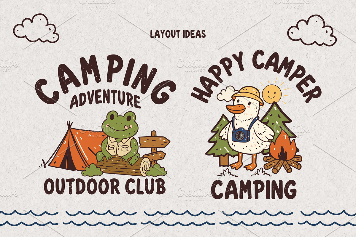 Buddy Camp Hand Drawn Font & Doodles, a Handwritten Font by Aftershift (Photo 7 of 8)