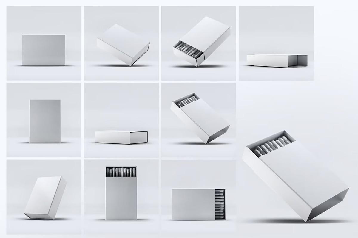 Match Box Mock-up, a Household Mockup by Se٧enStudio (Photo 9 of 10)