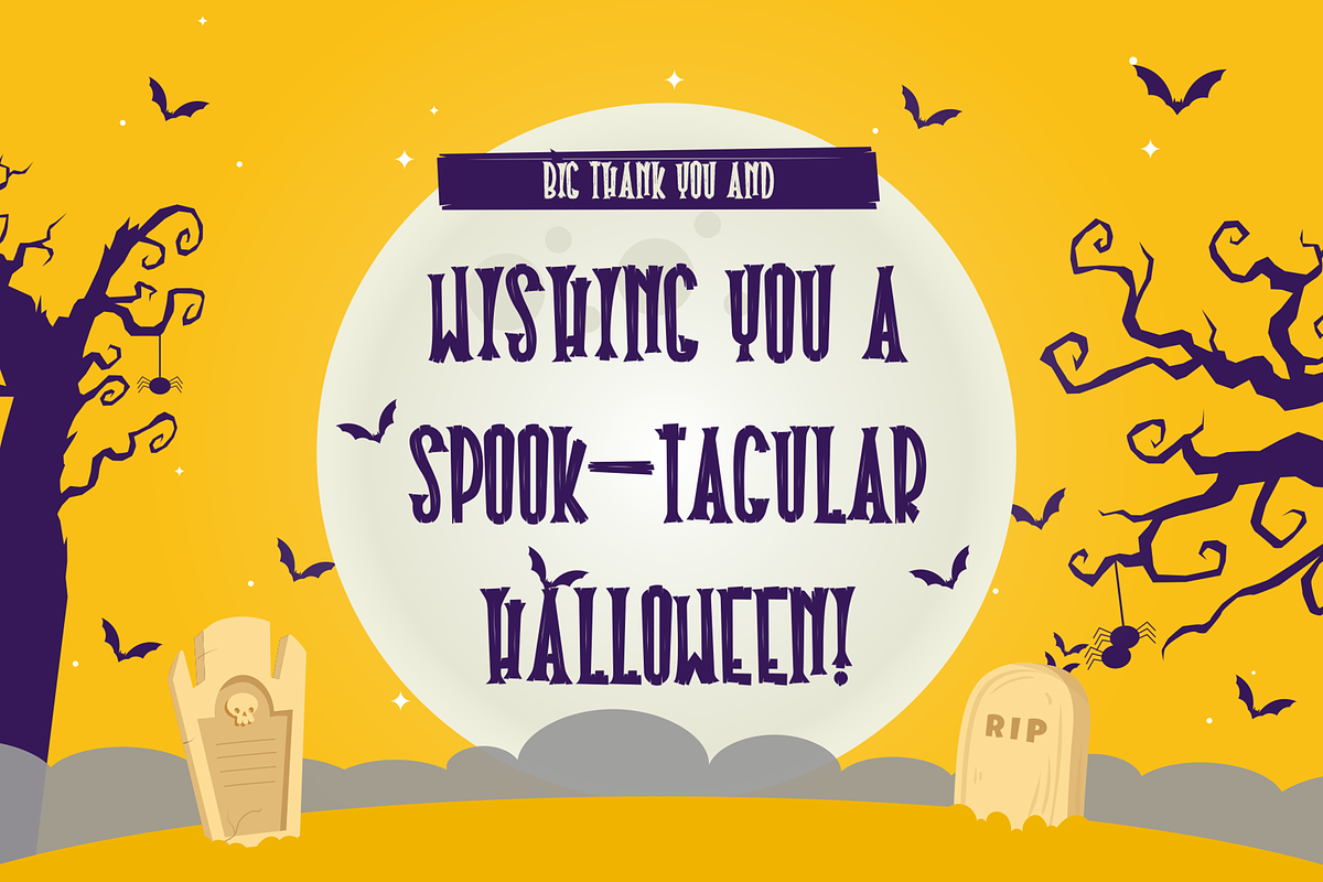Halloween Plaque, a Handwritten Font by asfgraphics (Photo 8 of 8)