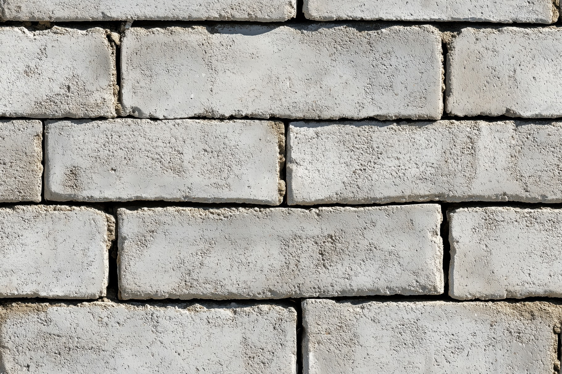Seamless bare cinder block textured concrete brick wall with a uniform ...