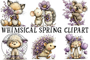 Whimsical Spring Clipart, an Illustration by OK Design (Thumbnail 2 of 6)